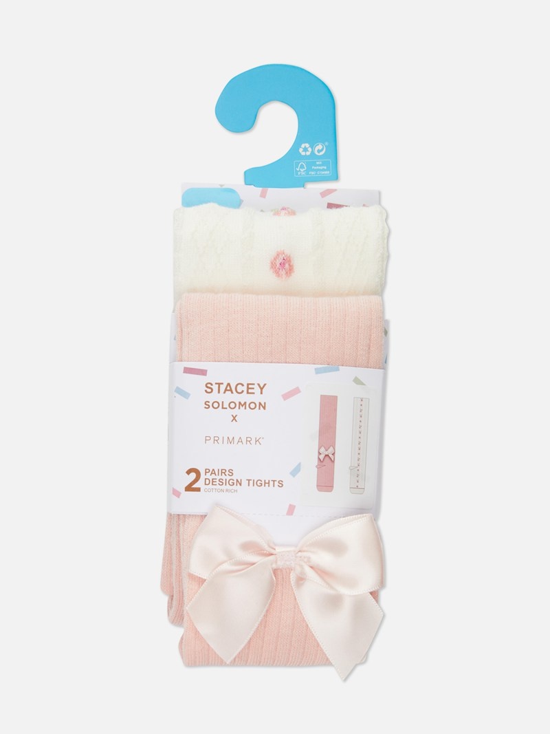 Ropa Interior Primark 2Pack Stacey Solomon Tights Niños Rosas | 5694KFJNM