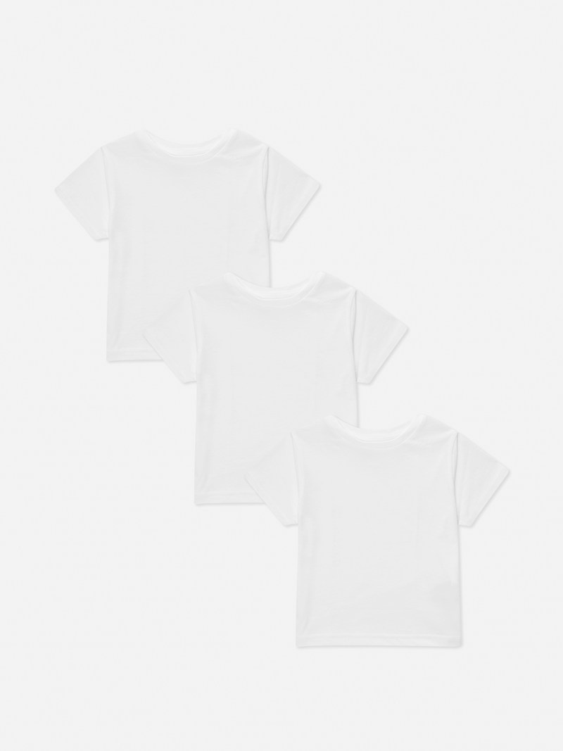 Ropa Interior Primark 3Pack Essential Base Niños Blancas | 8702VFMLX