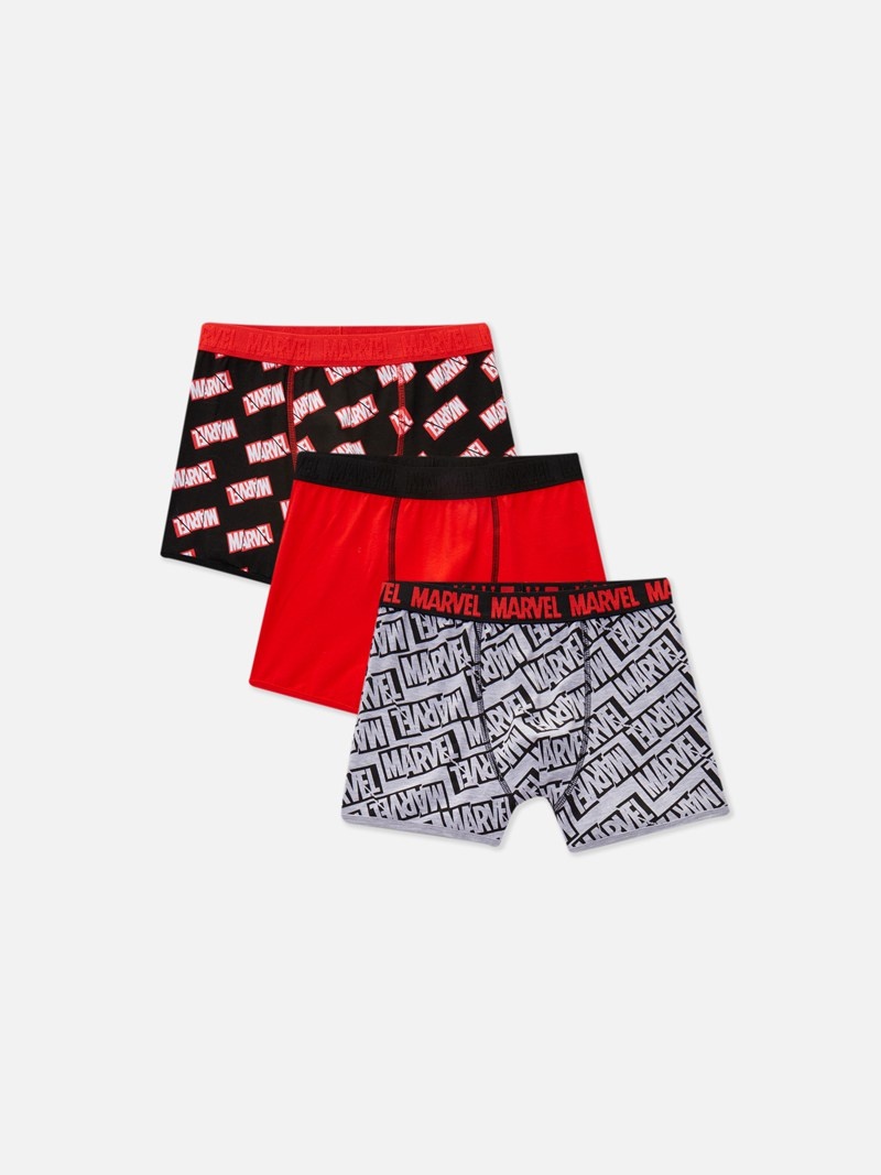 Ropa Interior Primark 3Pack Marvel Logo Boxer Briefs Niños Multicolor | 2397HRLKD