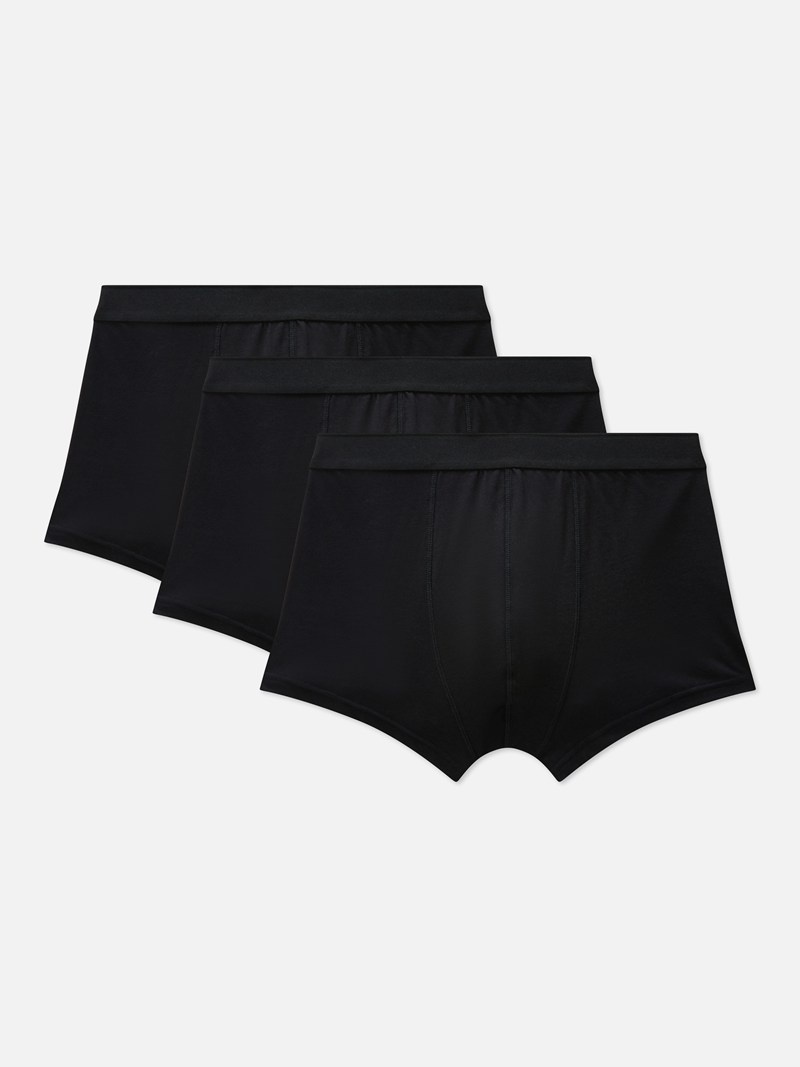 Ropa Interior Primark 3Pack Premium Boxer Briefs Hombre Negras | 0542MBXWK