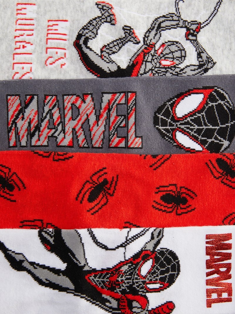 Ropa Interior Primark 4Pack Marvel Miles Morales Niños Rojas Oscuro | 4075FNEOU