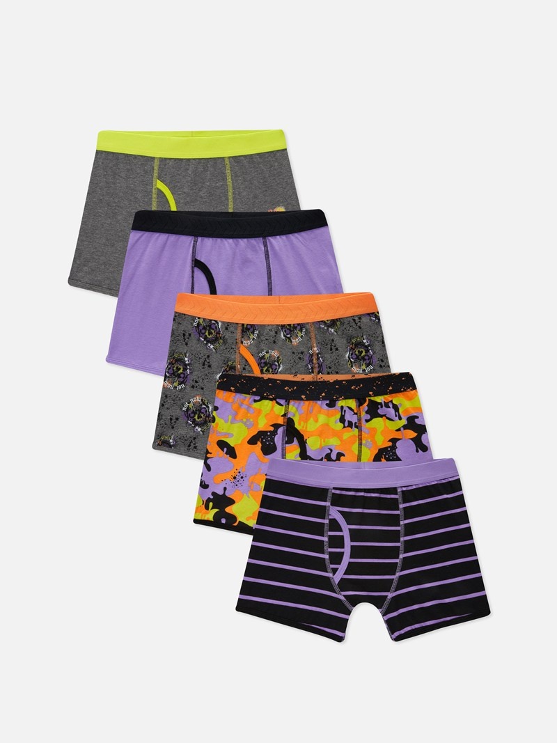 Ropa Interior Primark 5Pack Mixed Print Trunks Niños Multicolor | 7286QUEXD