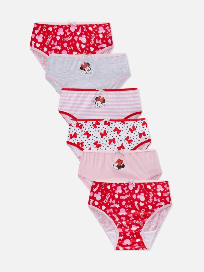 Ropa Interior Primark 6Pack Disney’s Minnie Mouse Briefs Niños Multicolor | 2971ZPKEI