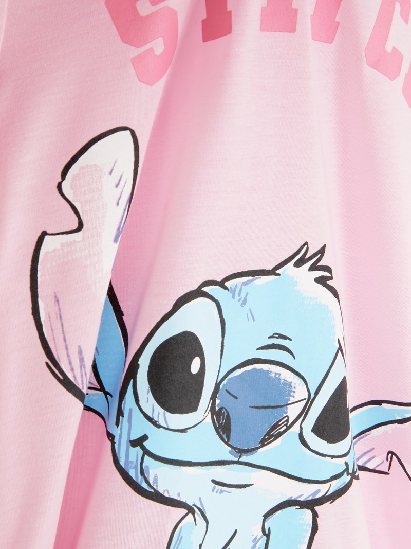 Ropa Interior Primark Disney's Lilo and Stitch Oversized Print Sleep Tee Niños Rosas | 4836NTPVE