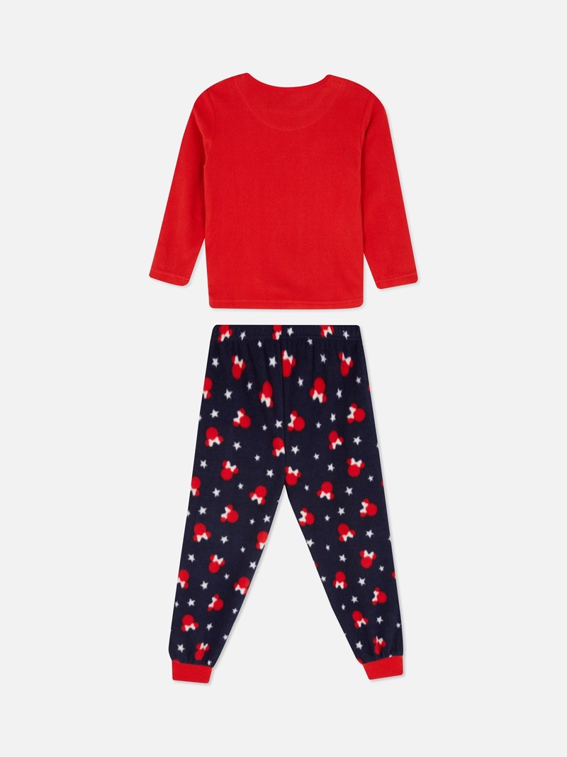 Ropa Interior Primark Disney's Minnie Mouse Fleece Pajama Set Niños Rojas | 5643DFHMB