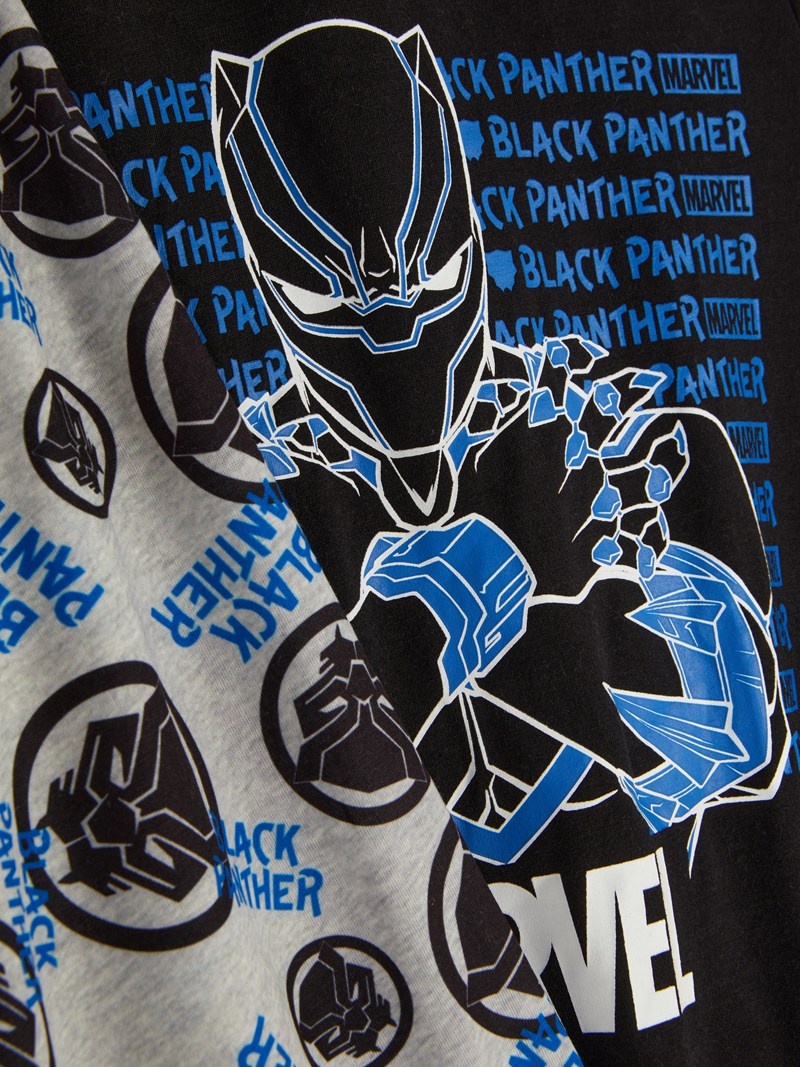 Ropa Interior Primark Marvel Black her Pajama Set Niños Negras | 6804ONJBE