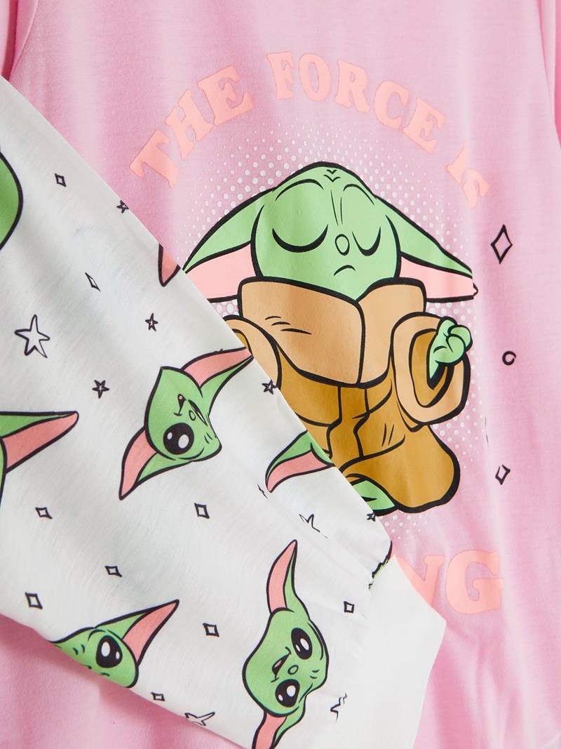 Ropa Interior Primark Star Wars Baby Yoda Pajama Set Niños Multicolor | 4326AVZUS