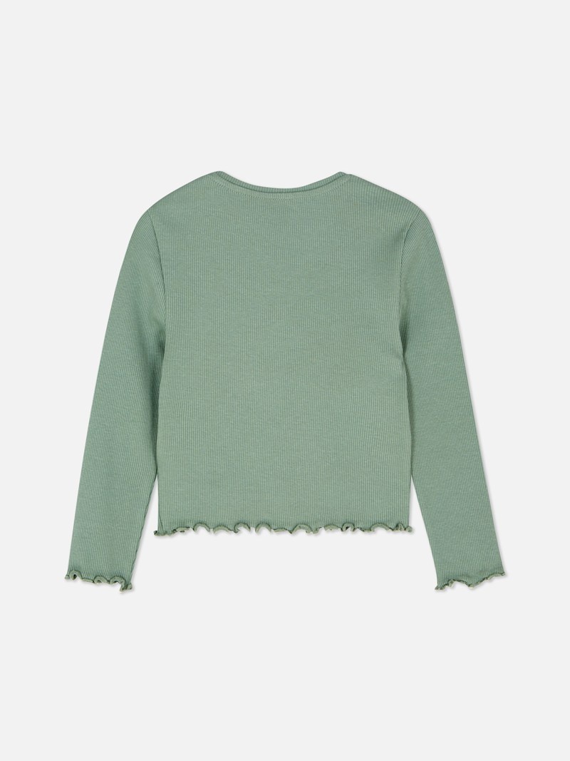 Ropa Primark Acanalado Lettuce Hem Niños Verde | 1783XBDGQ