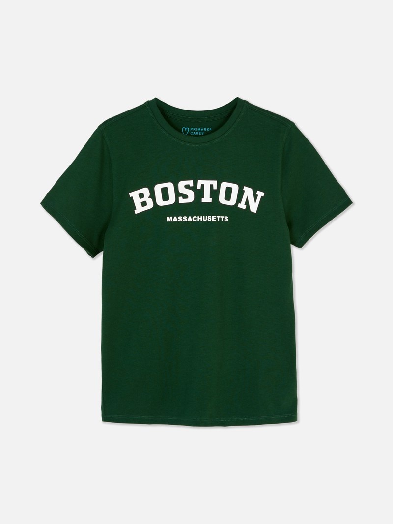 Ropa Primark Boston Print Niños Verde | 4839XMKQJ