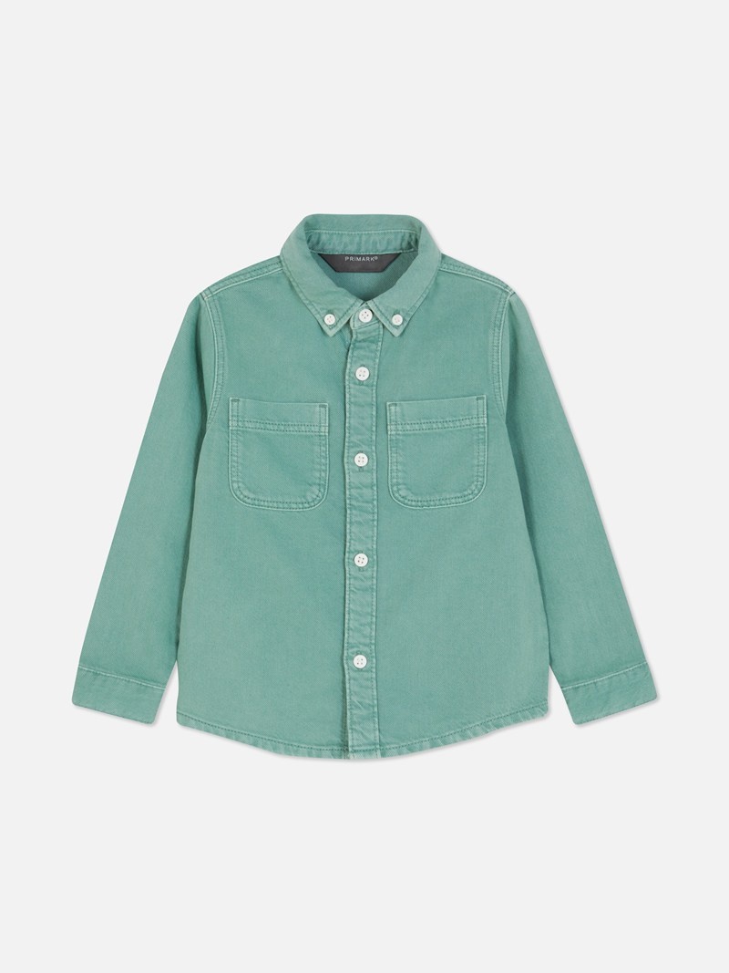 Ropa Primark ButtonDown Collar Niños Verde | 1645AKESJ