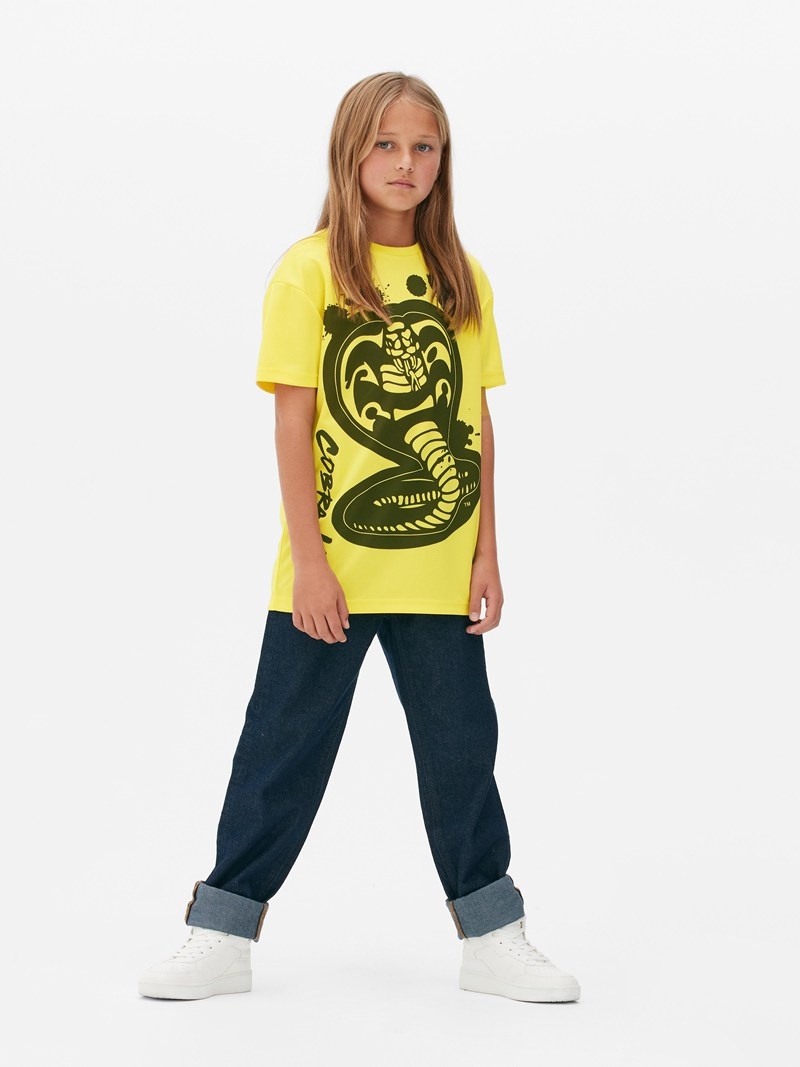 Ropa Primark Cobra Kai Logo Niños Amarillo | 0973BGYCS