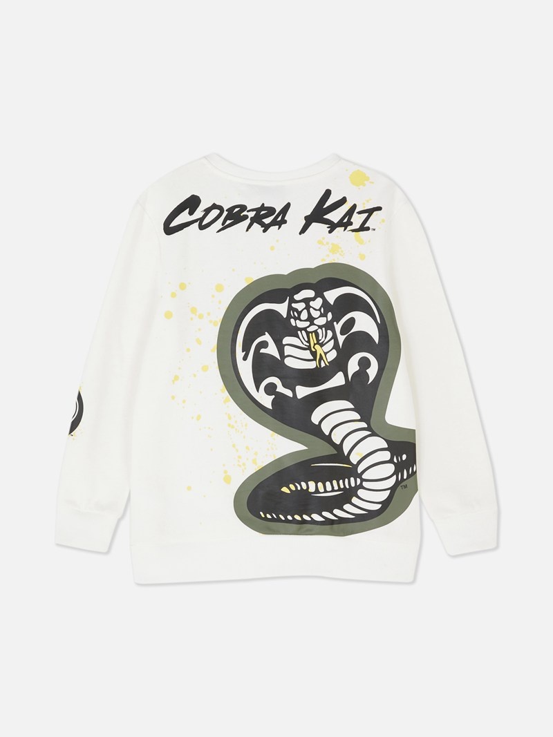 Ropa Primark Cobra Kai Long Sleeve Sweat Niños Blancas | 3619EKDPZ