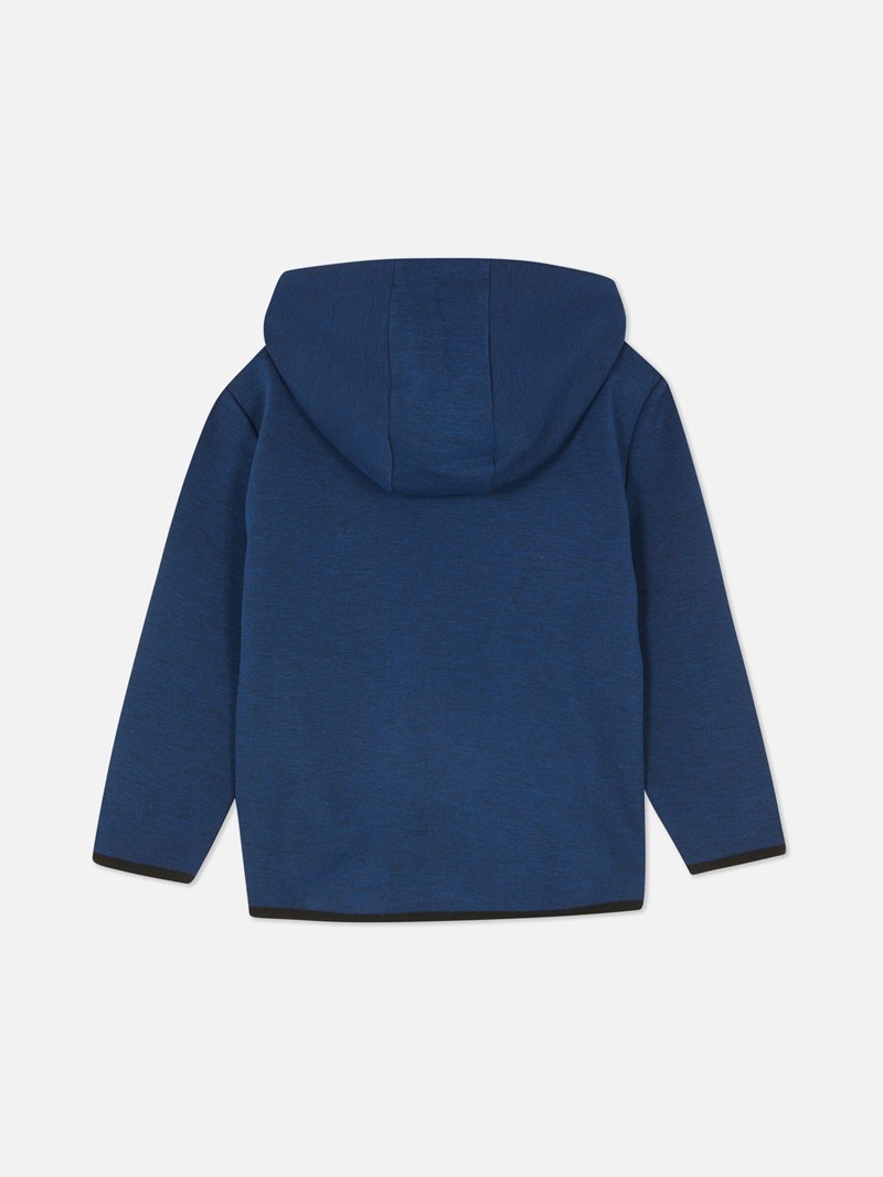 Ropa Primark Contrast Detail Zip Hoodie Niños Azul Marino | 1832VCFQT