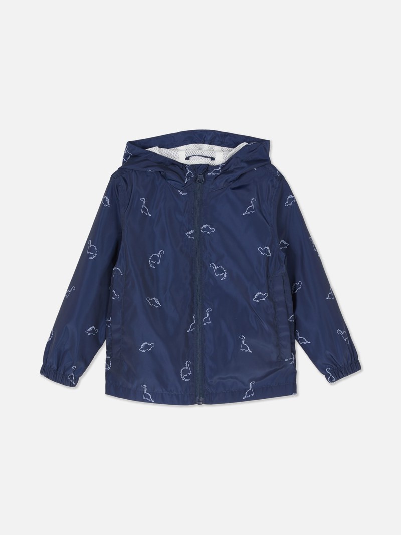 Ropa Primark Dinosaur Packable Rain Jacket Niños Azul Marino | 2418FRZTP