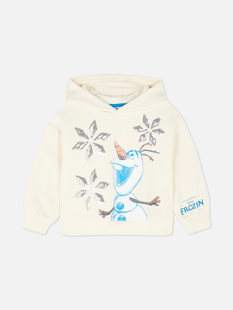 Ropa Primark Disney’s Frozen Olaf Sequin Hoodie Niños Beige | 3762JEKRD