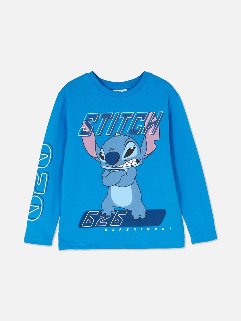 Ropa Primark Disney's Lilo and Stitch Long Sleeve Niños Azules | 7369BRGMU