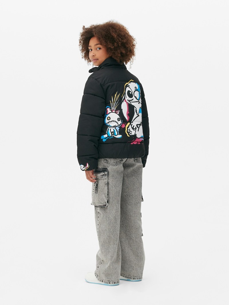 Ropa Primark Disney’s Lilo and Stitch Puffer Jacket Niños Negras | 8405BMJPT