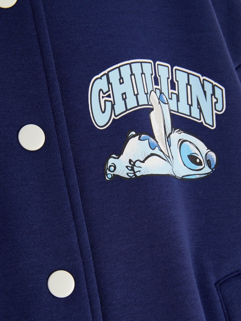 Ropa Primark Disney’s Lilo and Stitch Varsity Jacket Niños Azul Marino | 4153GNDRH