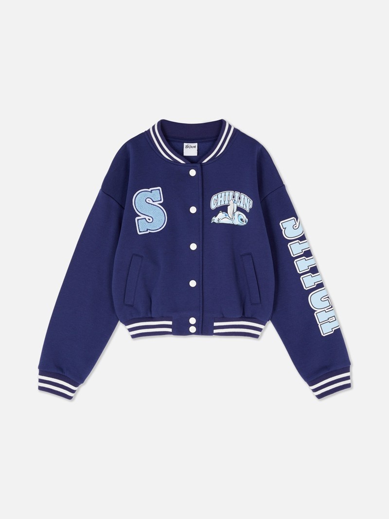 Ropa Primark Disney’s Lilo and Stitch Varsity Jacket Niños Azul Marino | 4153GNDRH