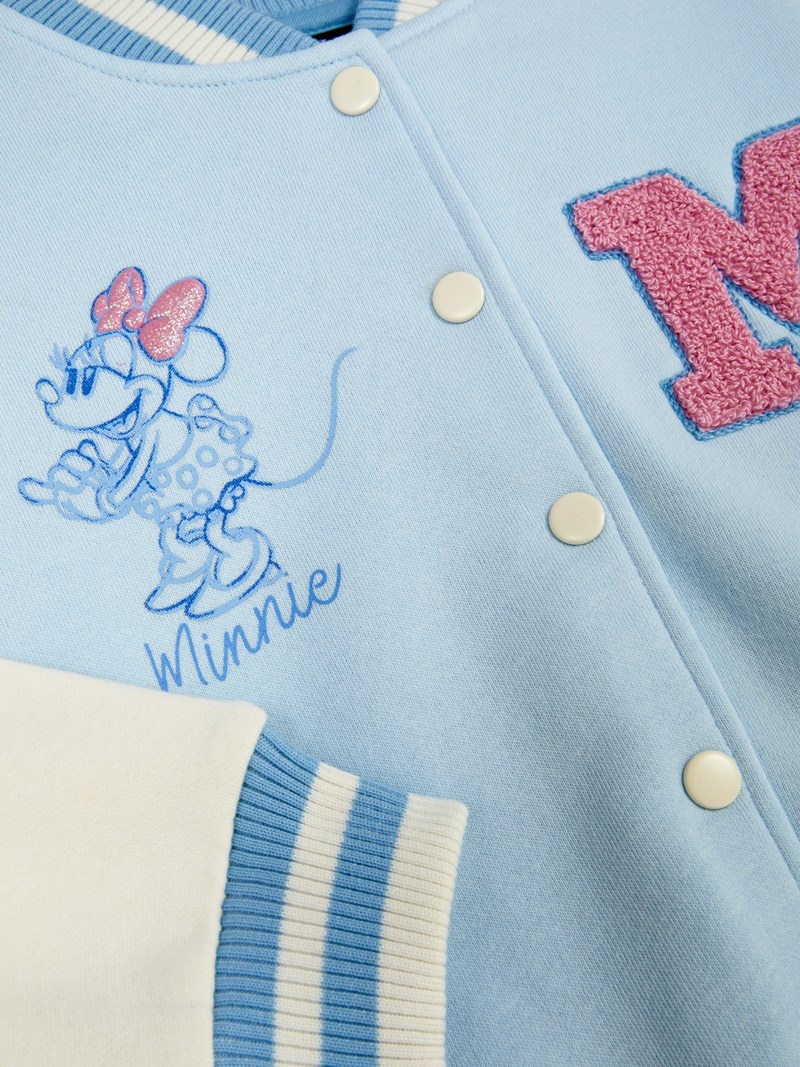 Ropa Primark Disney’s Minnie Mouse Baseball Jacket Niños Azules | 2163PNDJB