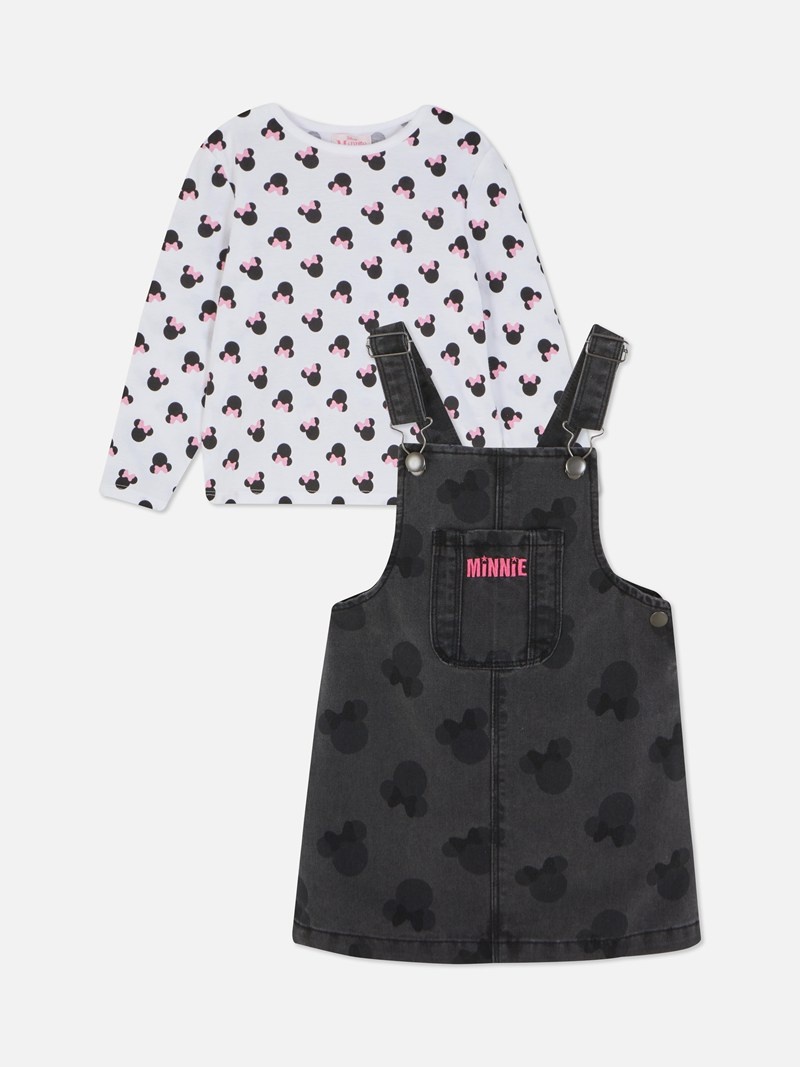 Ropa Primark Disney’s Minnie Mouse Overall Set Niños Gris | 5834RBLIA