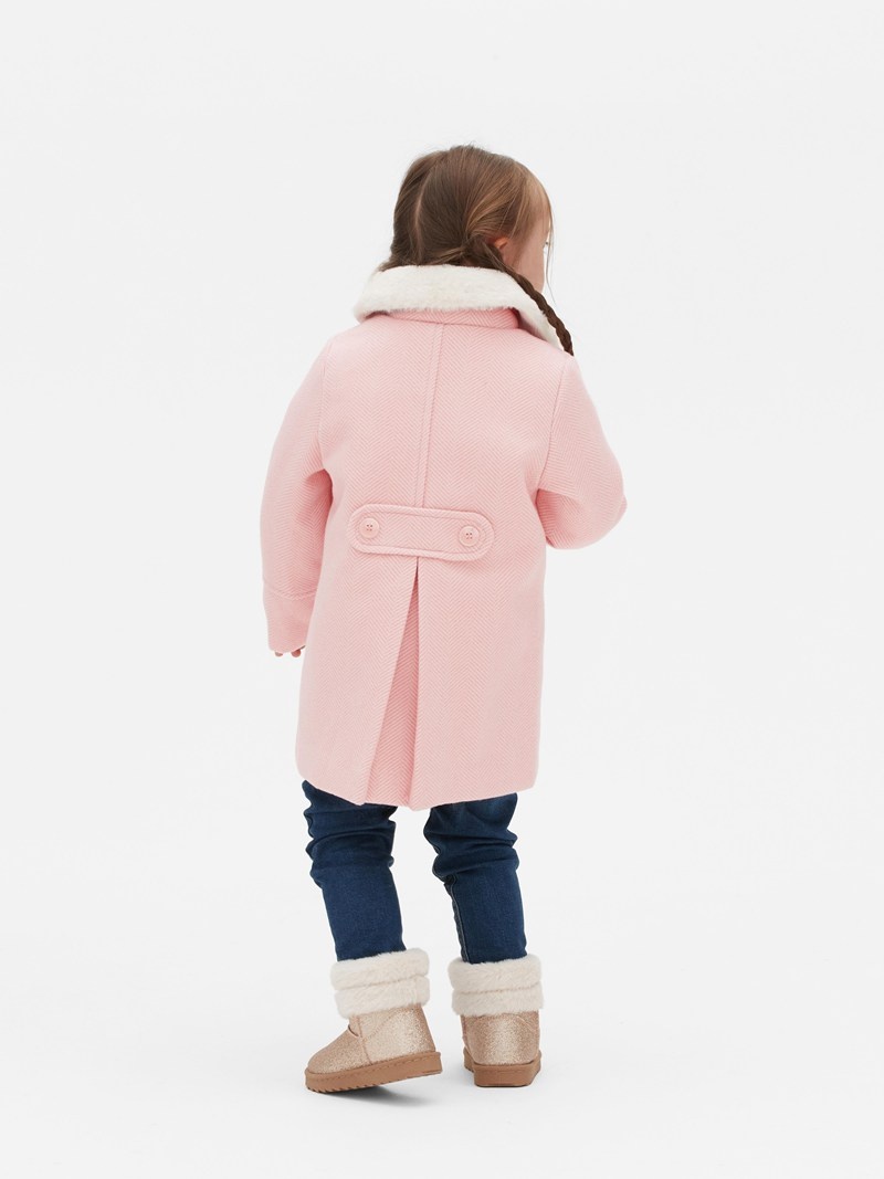 Ropa Primark Faux Fur Collar Niños Rosas | 8905POYBI