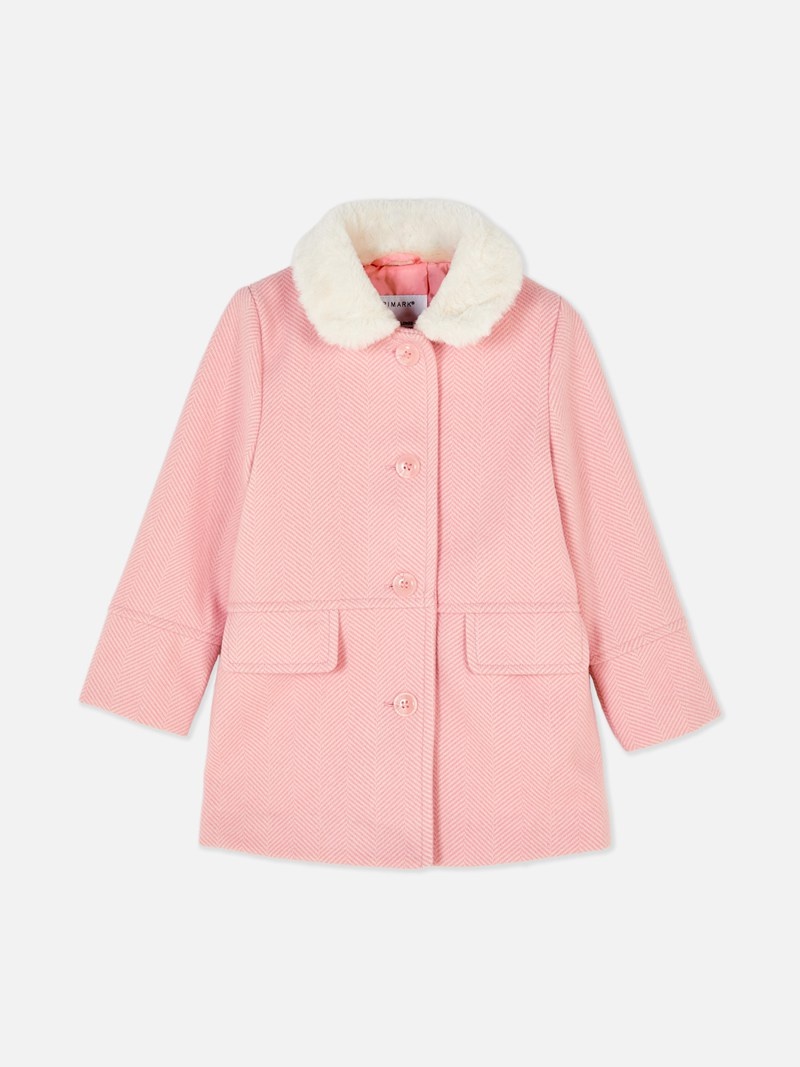 Ropa Primark Faux Fur Collar Niños Rosas | 8905POYBI