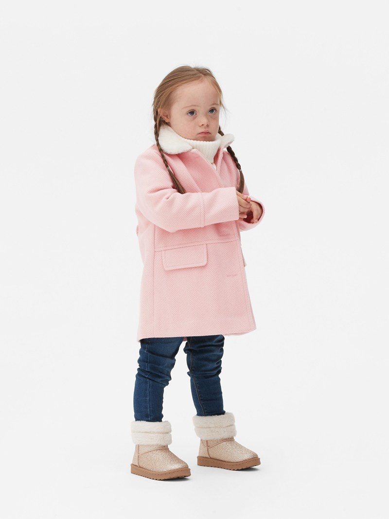 Ropa Primark Faux Fur Collar Niños Rosas | 8905POYBI