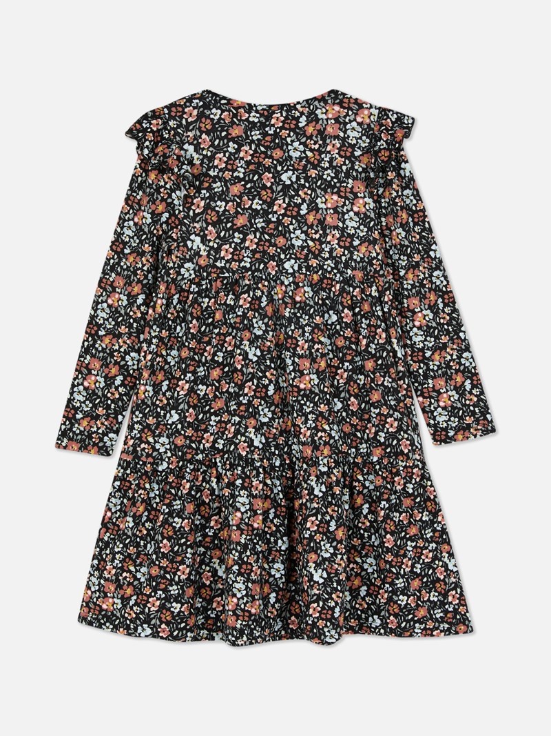 Ropa Primark Floral Frill Niños Negras | 7246RXTUN