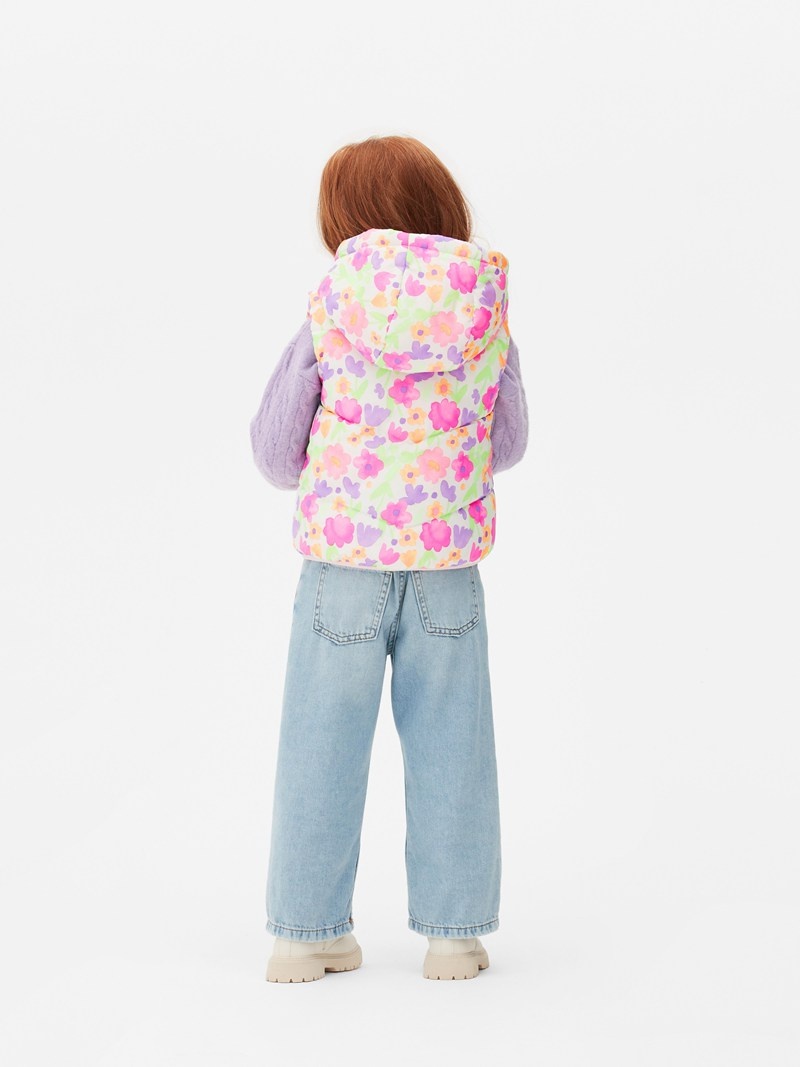 Ropa Primark Floral Puffer Vest Niños Multicolor | 2318MAUKG