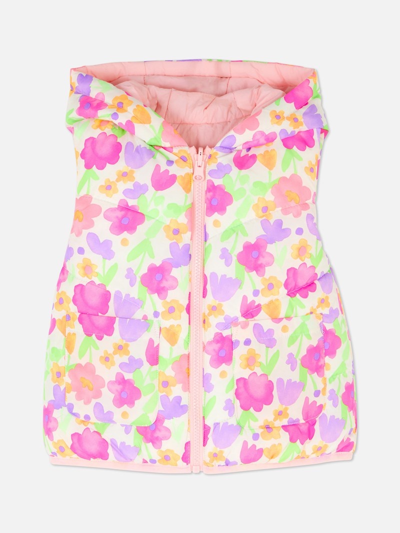 Ropa Primark Floral Puffer Vest Niños Multicolor | 2318MAUKG