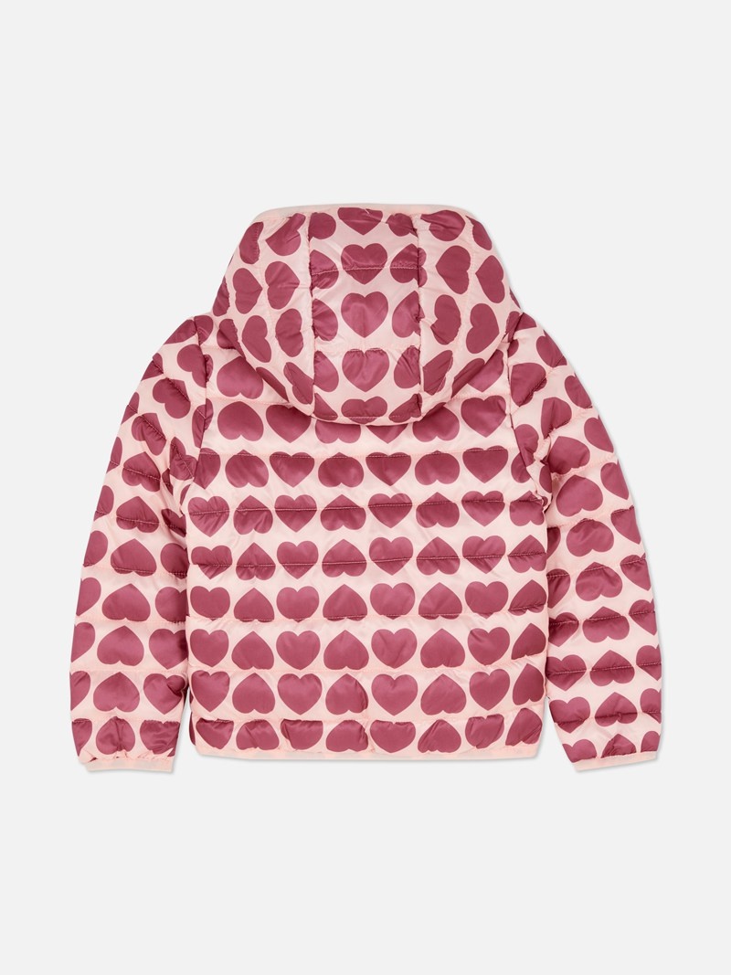 Ropa Primark Heart Print Encapuchado Jacket Niños Multicolor | 4257WOUJI