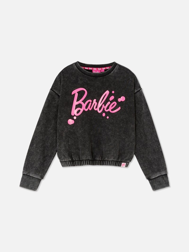 Ropa Primark Kids' Barbie Acid Wash Sweat Niños Gris | 6745HKTIY