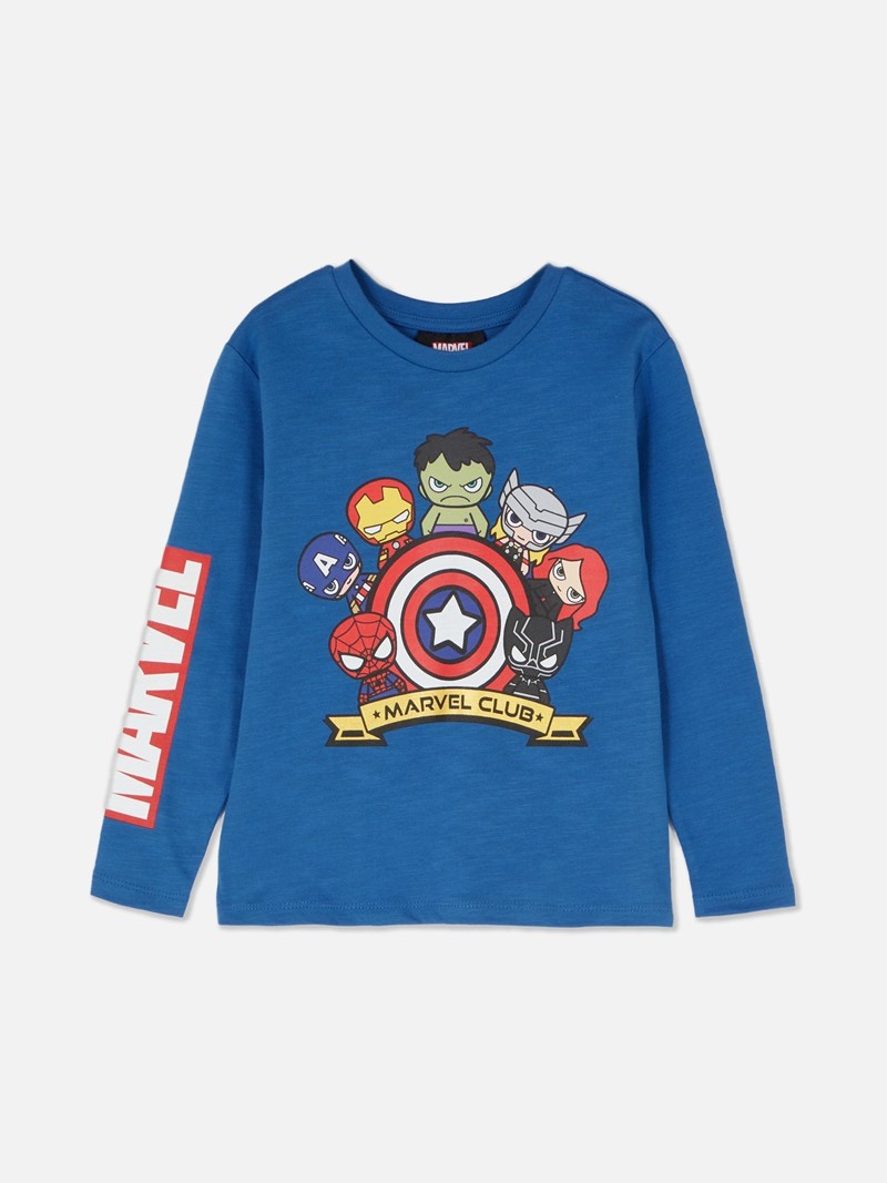 Ropa Primark Marvel Avengers Chibi Character Niños Azules | 7014DALVE