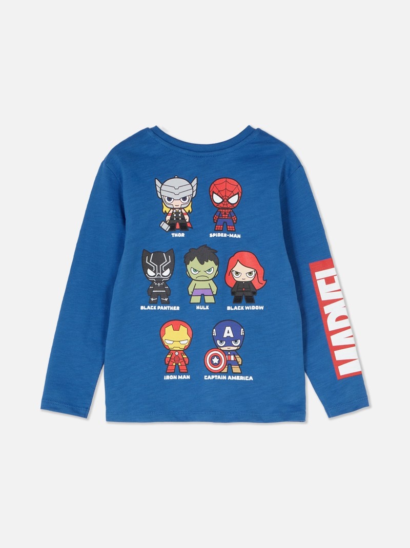 Ropa Primark Marvel Avengers Chibi Character Niños Azules | 7014DALVE