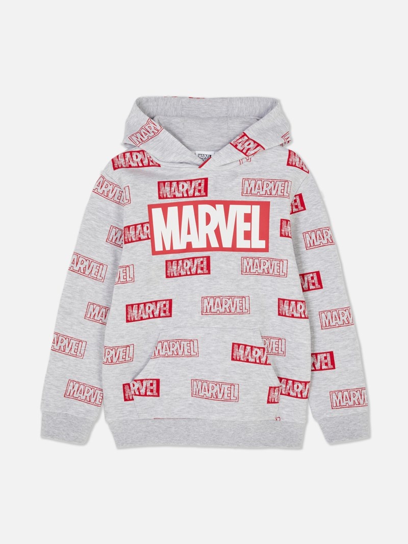 Ropa Primark Marvel Logo Hoodie Niños Gris | 1860QLGVF