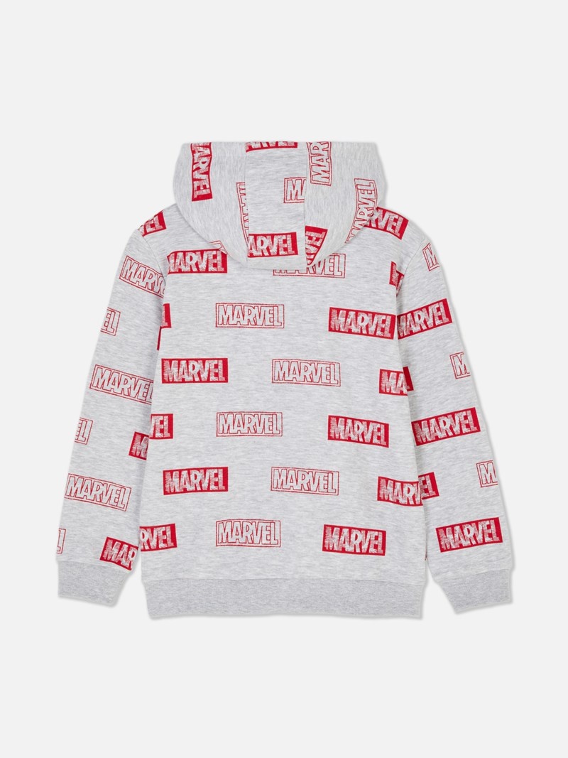 Ropa Primark Marvel Logo Hoodie Niños Gris | 1860QLGVF