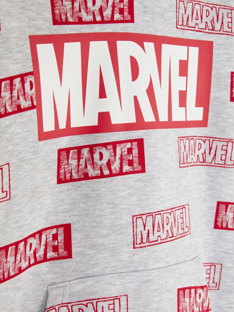 Ropa Primark Marvel Logo Hoodie Niños Gris | 1860QLGVF