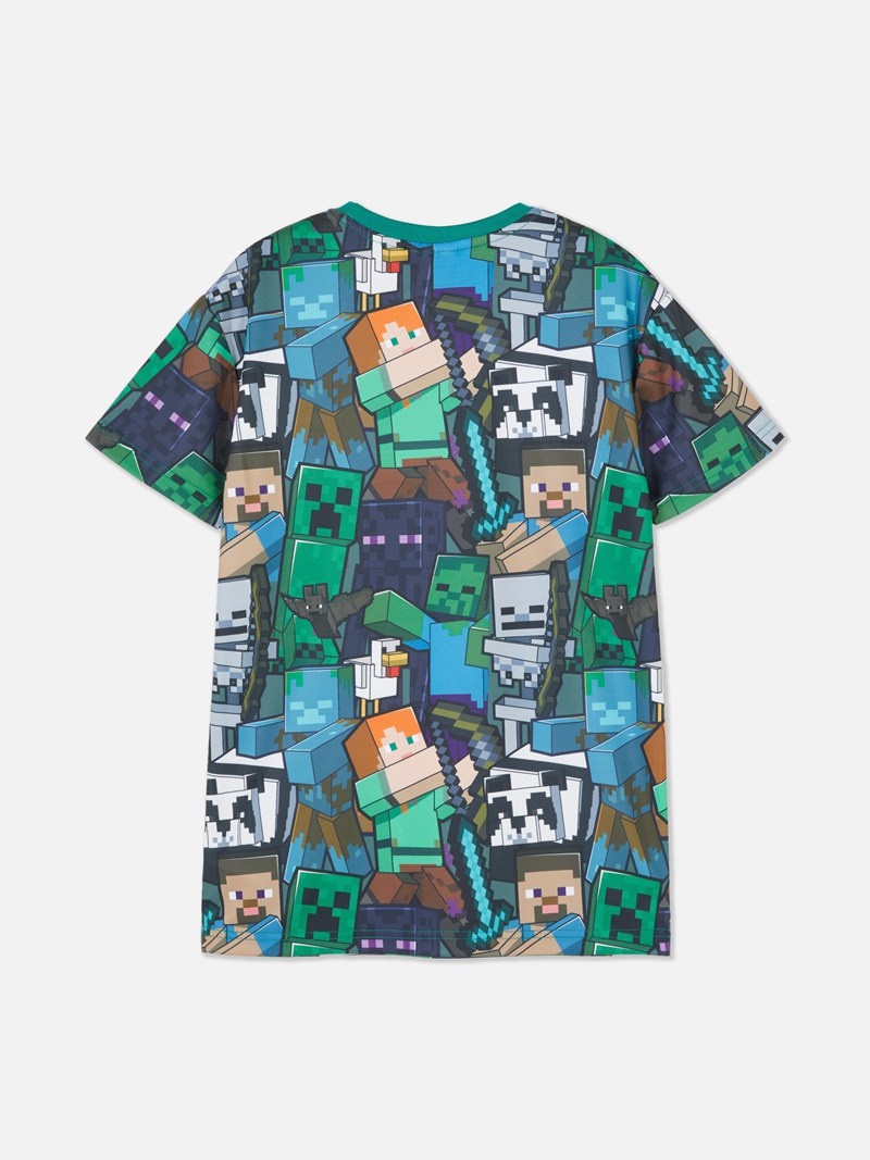 Ropa Primark Minecraft Estampadas Niños Multicolor | 1350SOMCP