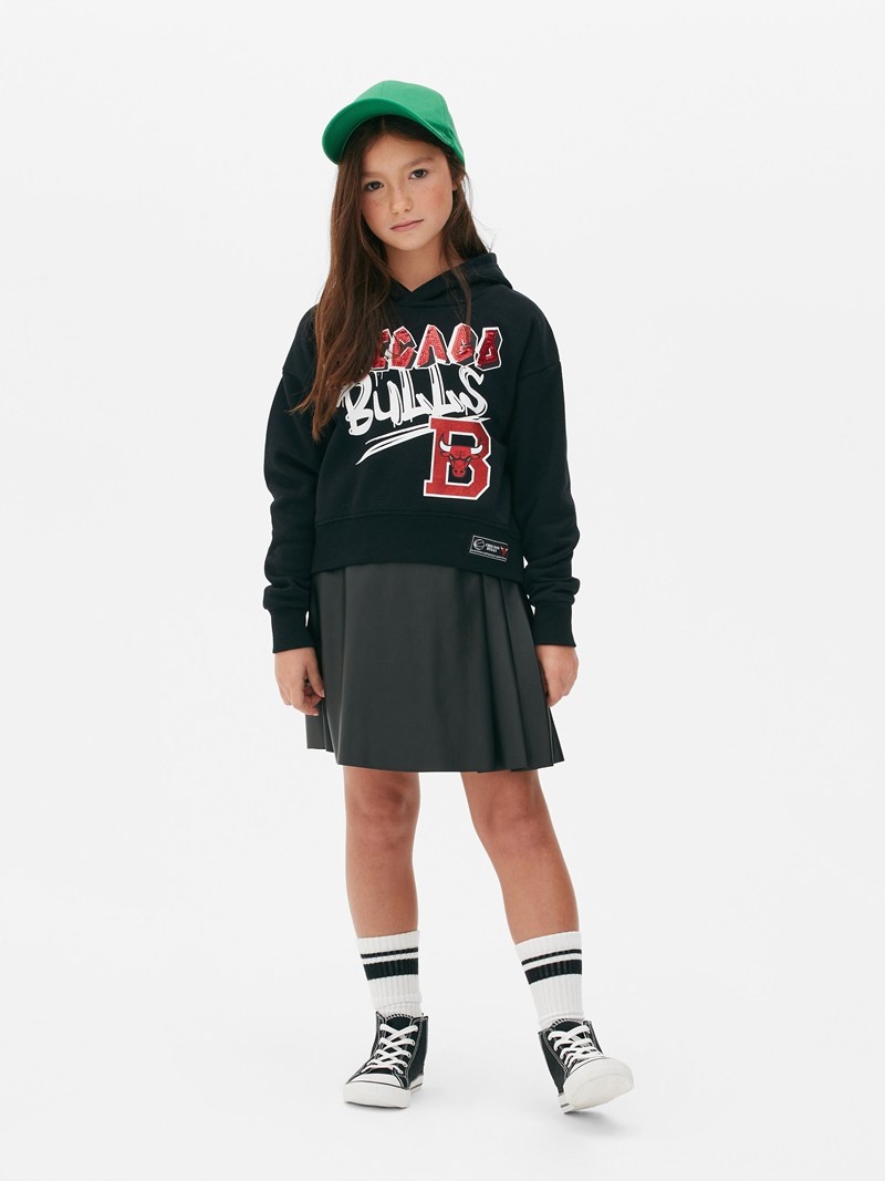 Ropa Primark NBA Chicago Bulls Hoodie Set Niños Negras | 1647AXCSZ