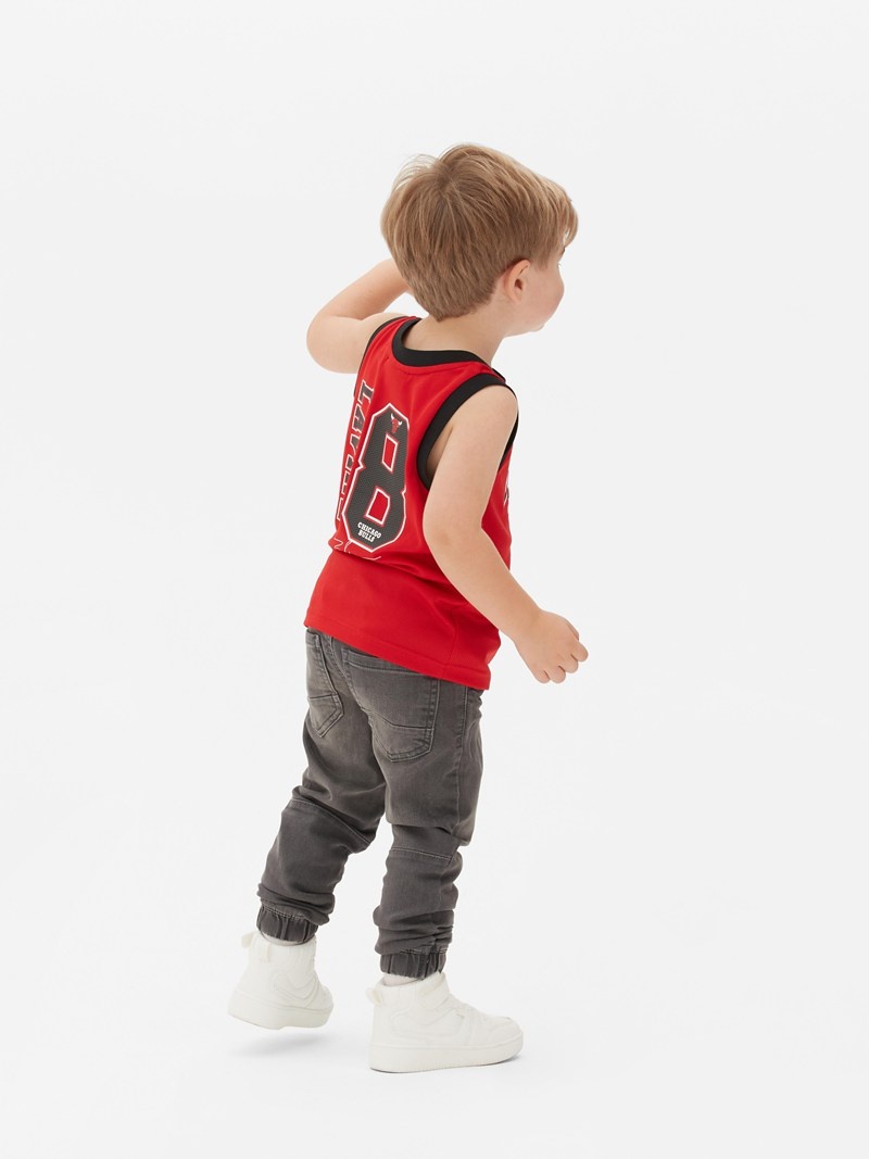 Ropa Primark NBA Chicago Bulls Sports Tank Niños Rojas | 5312BHFXW