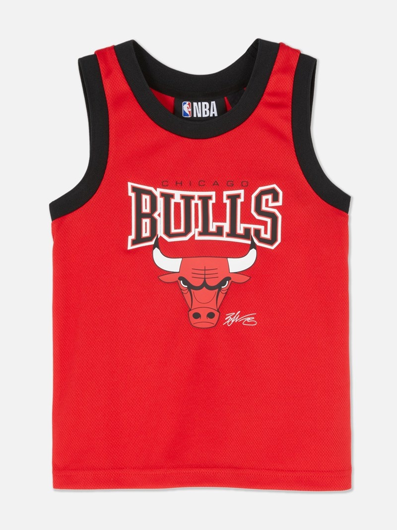 Ropa Primark NBA Chicago Bulls Sports Tank Niños Rojas | 5312BHFXW