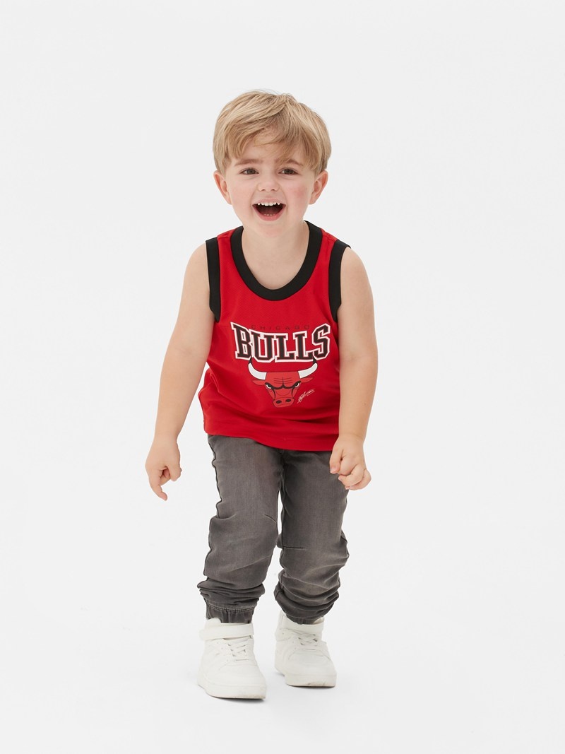 Ropa Primark NBA Chicago Bulls Sports Tank Niños Rojas | 5312BHFXW