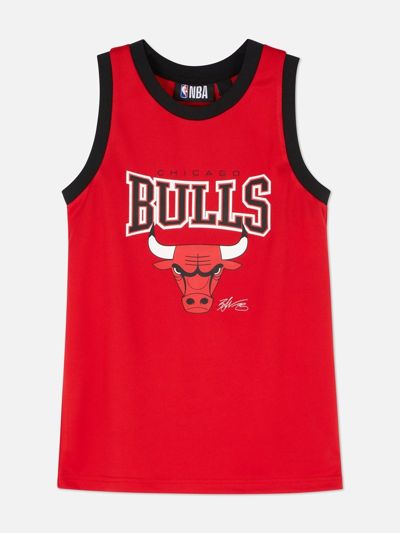 Ropa Primark NBA Chicago Bulls Sports Tank Niños Rojas | 2564ARXUC