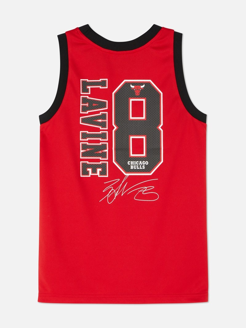 Ropa Primark NBA Chicago Bulls Sports Tank Niños Rojas | 2564ARXUC