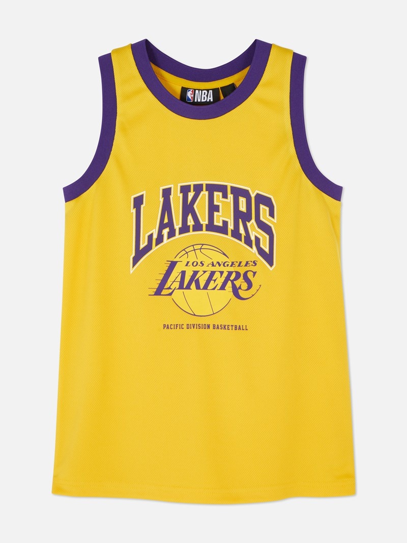 Ropa Primark NBA Los Angeles Lakers Sports Tank Niños Amarillo | 7810YNWVR