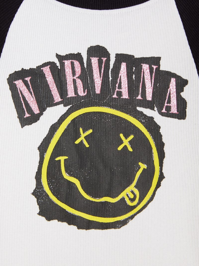 Ropa Primark Nirvana Long Sleeve Raglan Niños Negras | 4392LSBWF