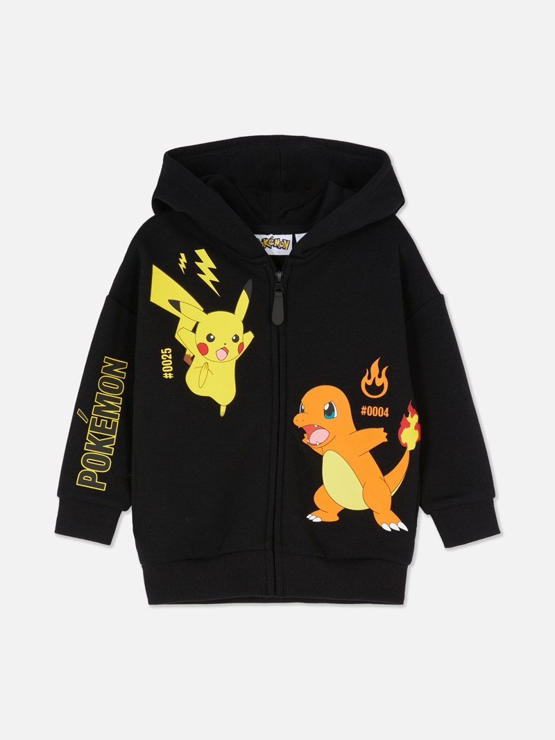 Ropa Primark Pokémon Charmander and Pikachu Hoodie Niños Negras | 9760OWBHI