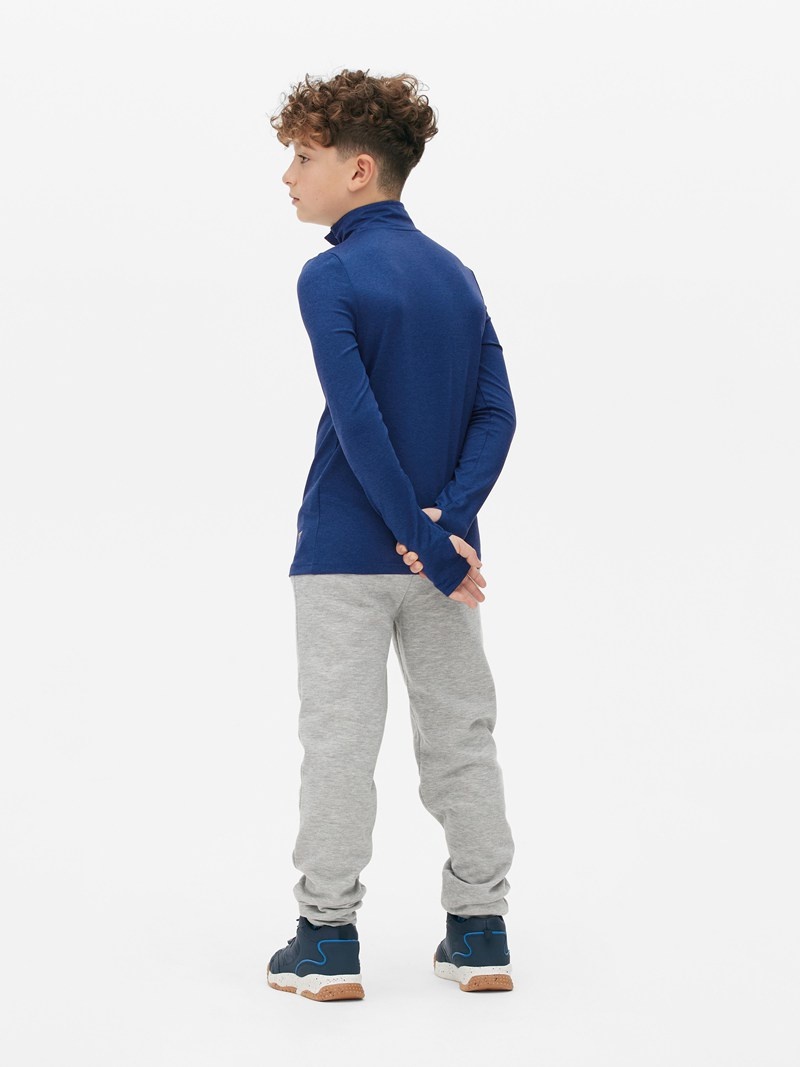 Ropa Primark Quarter Zip Pista with Thumb Holes Niños Azules | 4865KPIBD