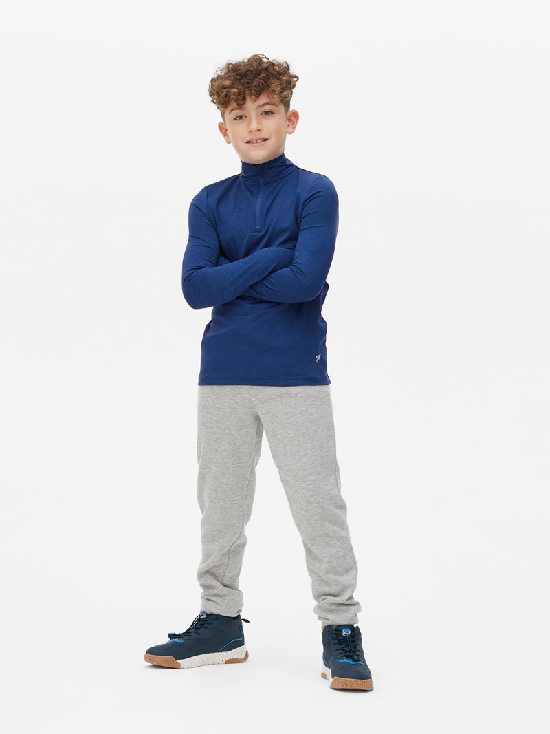 Ropa Primark Quarter Zip Pista with Thumb Holes Niños Azules | 4865KPIBD